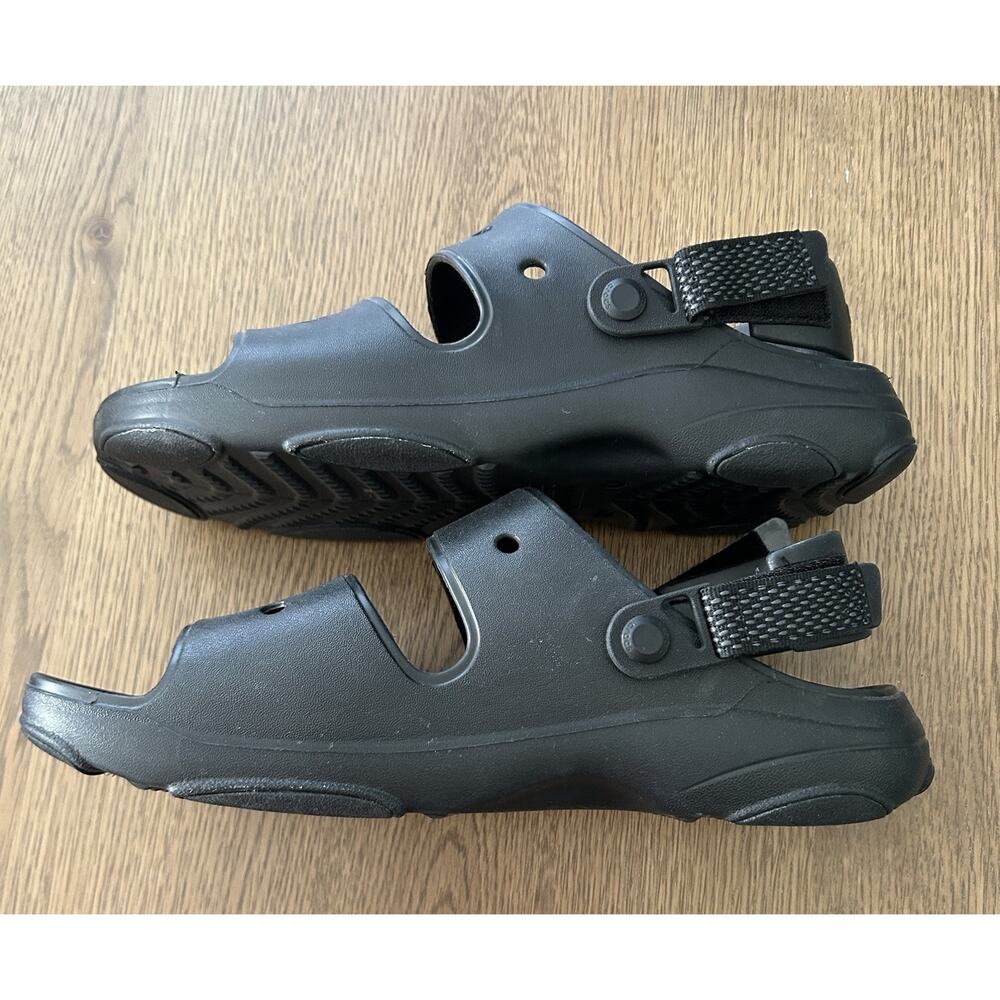 Crocs Men’s Classic All-Terrain Clogs Sandals Black Size 12 Adjustable Strap - Picture 10 of 15